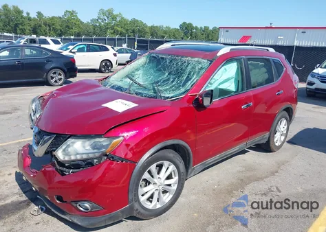 2016 Nissan Rogue Sl из США, поврежденный, VIN 5N1AT2MT8GC787859